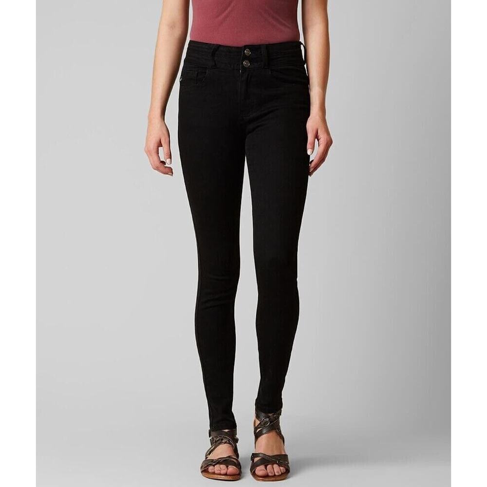 KanCan Womens Jeans Sz 26 High Rise Skinny Stretch Black